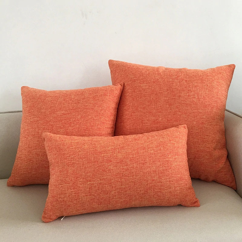 16x16 Orange Pillow Covers| Comfy Covers