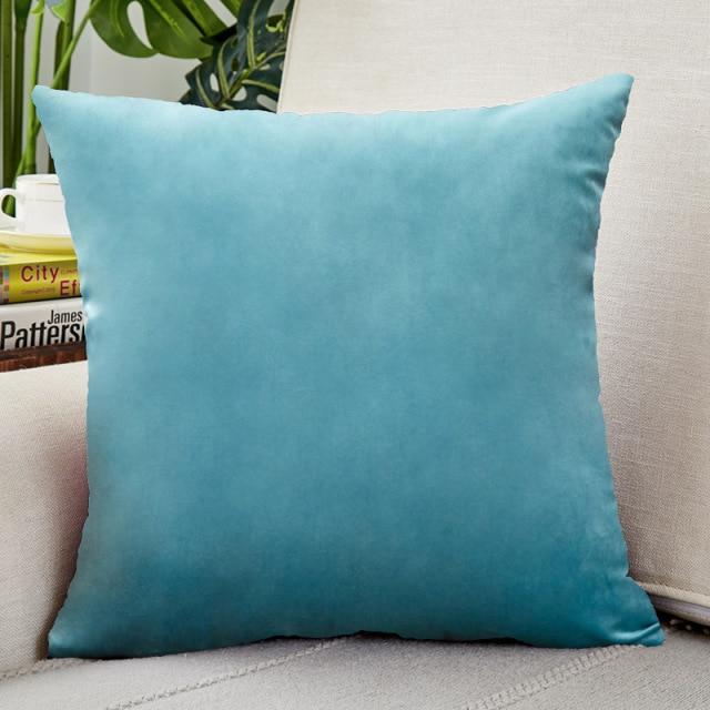 18x18 Blue Tiffany Velvet Pillow Covers | Comfy Covers