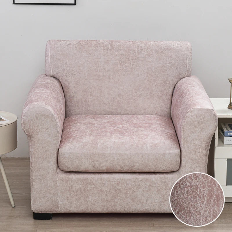 Taupe Leather Armchair Cover | Comfy Covers