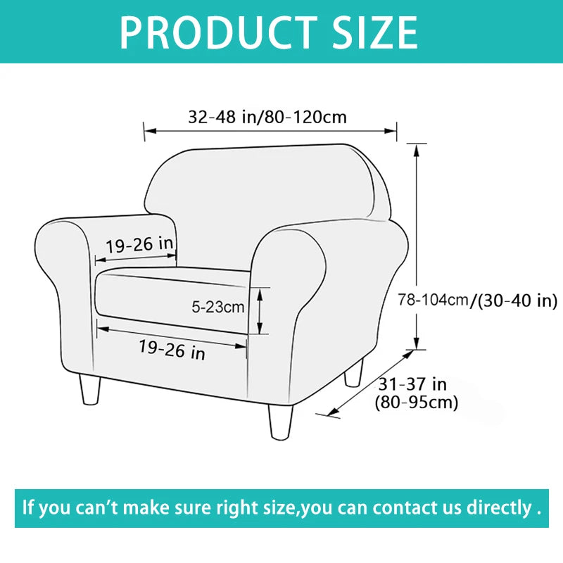 Blue Leather Armchair Cover | Comfy Covers