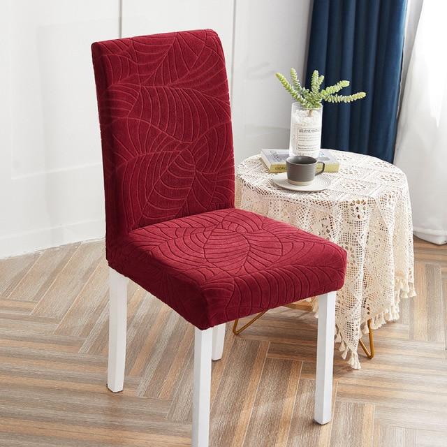 Red Floral Patterned Chair Cover | Comfy Covers
