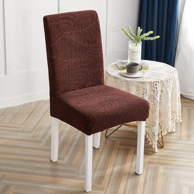 Brown Floral Patterned Chair Cover | Comfy Covers