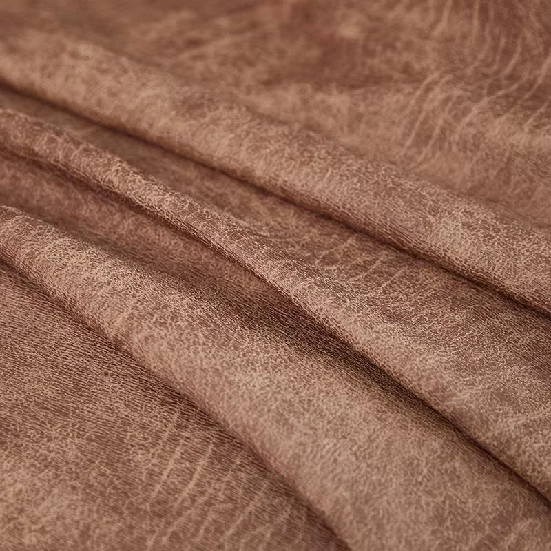 Light Brown Faux Leather Recliner Chair Cover