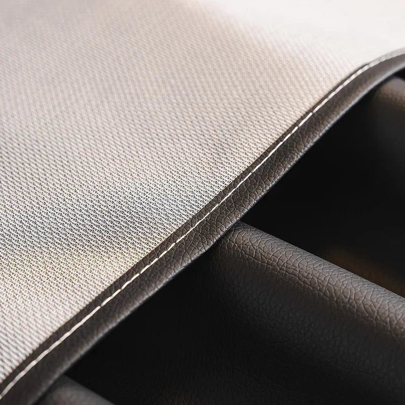 Black Faux Leather Throw Blanket