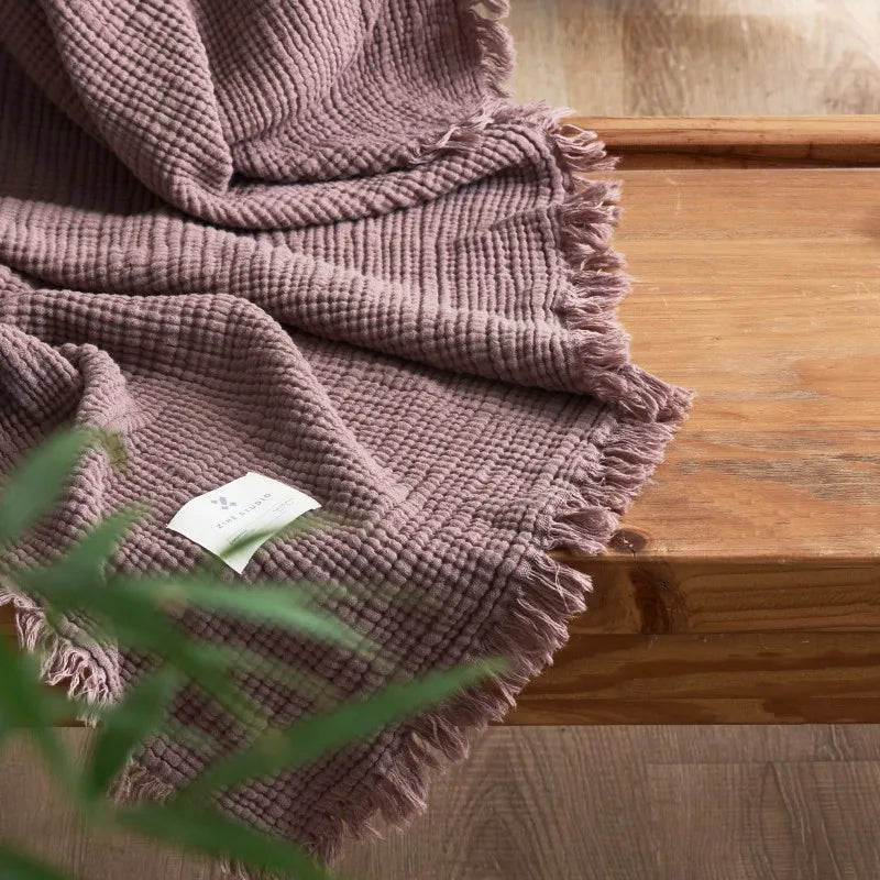 Mauve Throw Blanket | Comfy Covers