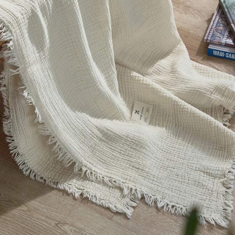 Off White Throw Blanket | Comfy Covers