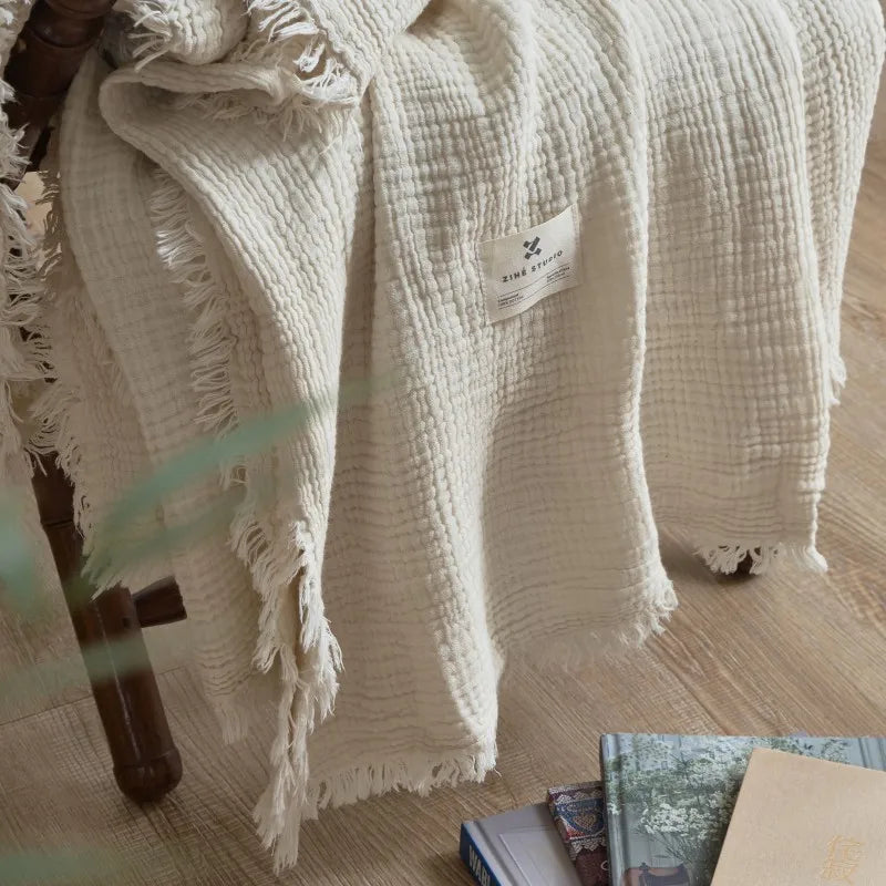 Off White Throw Blanket | Comfy Covers