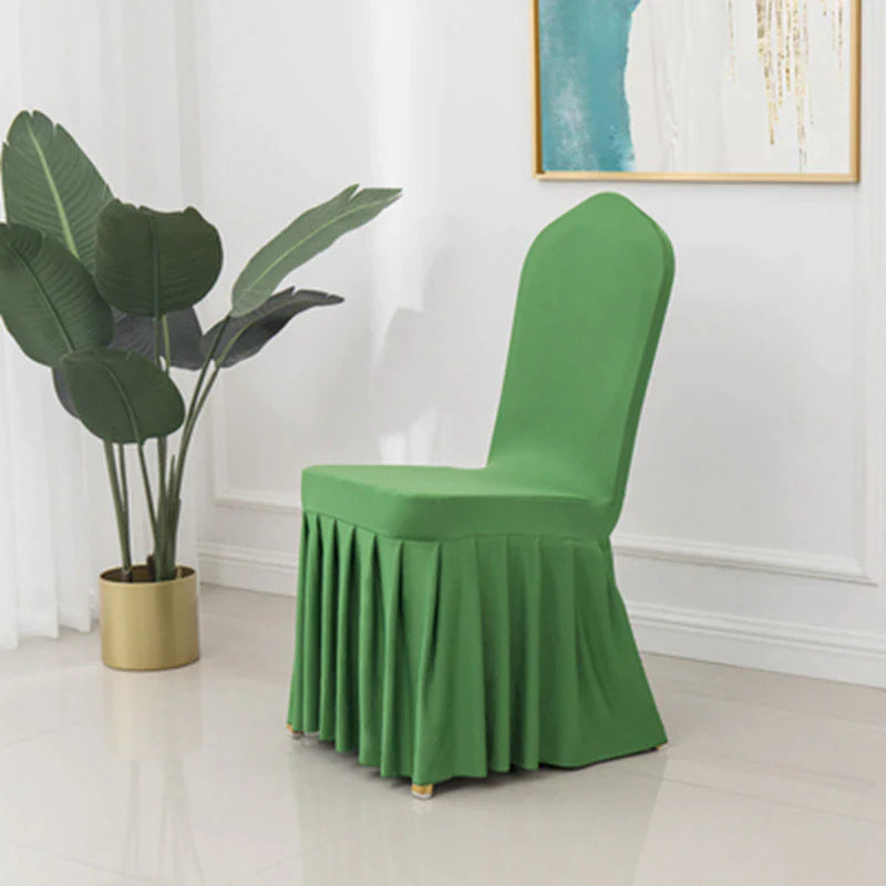 Set of 100 Green Wedding Chair Covers | Comfy Covers
