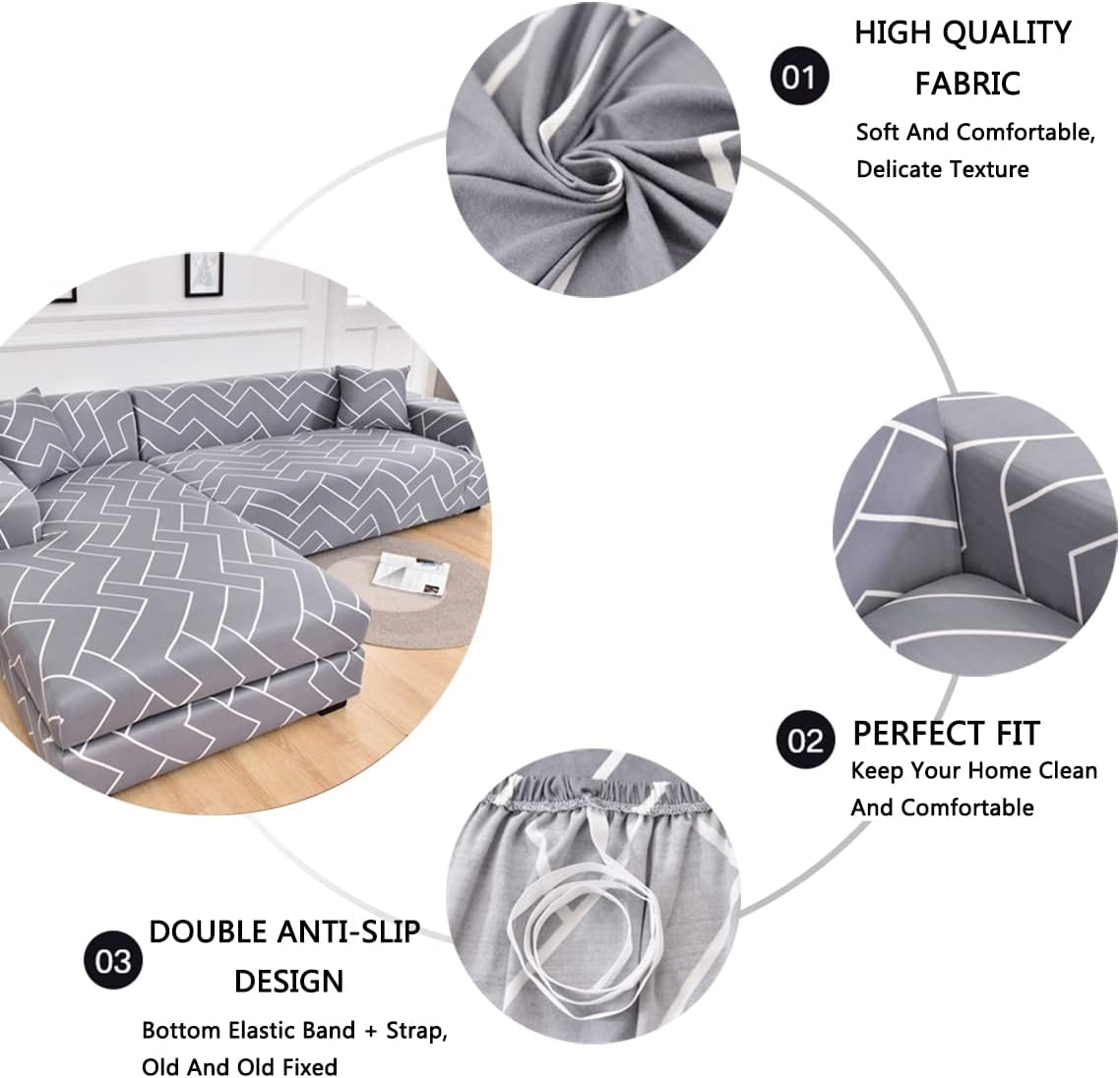 Slipcover Sectional Sofa | Comfy Covers