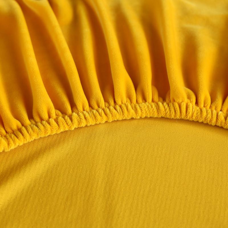 Velvet Yellow Futon Cover | Comfy Covers