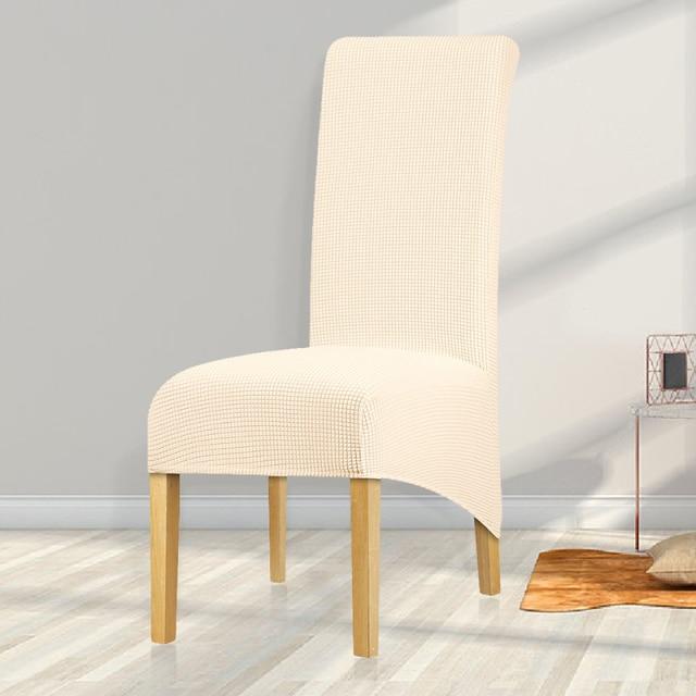 Large Jacquard Cream Jacquard Chair Cover