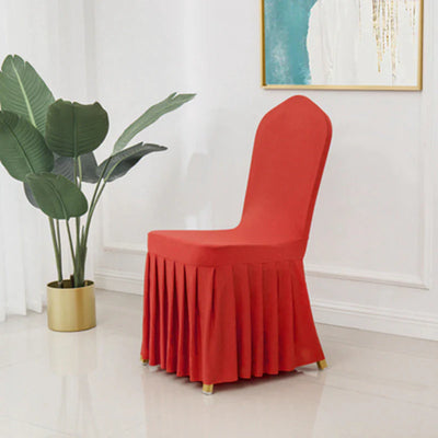 Set of 100 Red Wedding Chair Covers | Comfy Covers