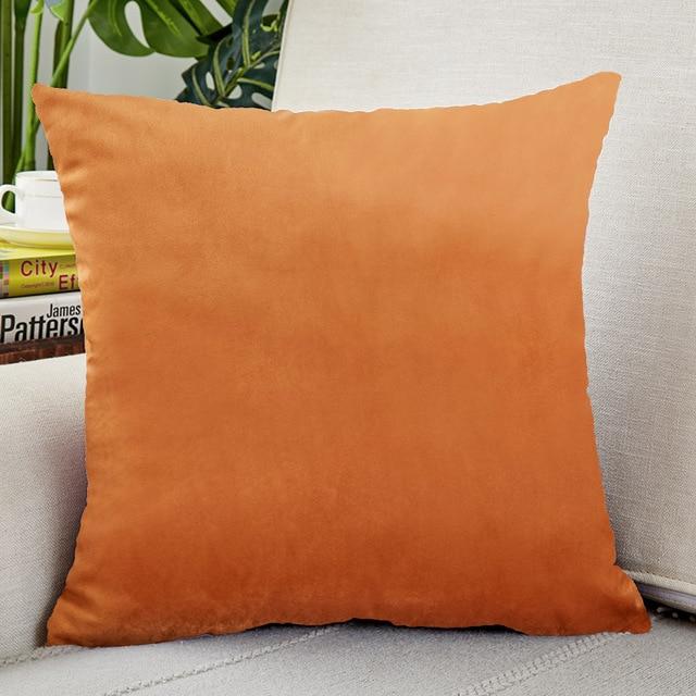 12x20 Orange Peach Velvet Pillow Covers | Comfy Covers