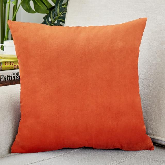 12x20 Orange Velvet Pillow Covers | Comfy Covers