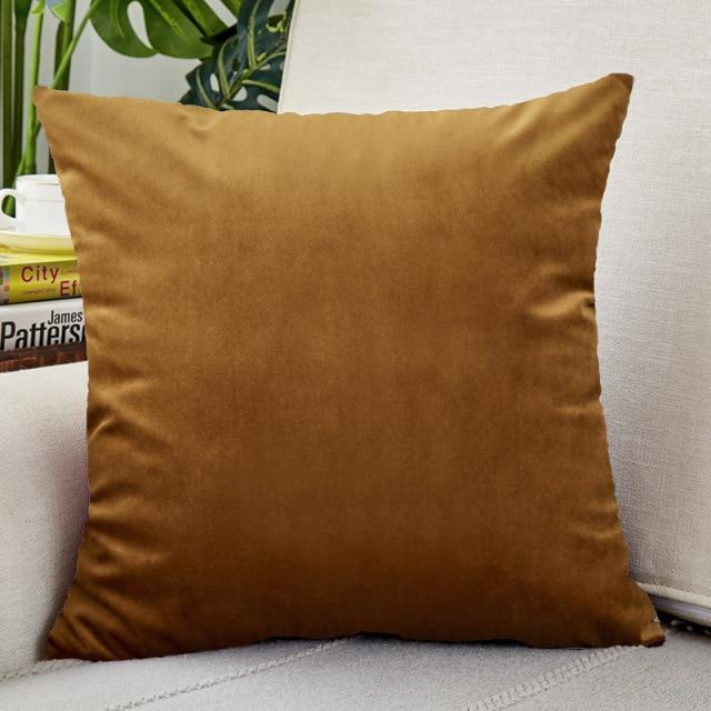 20x20 Velvet Pillow Covers Champagne | Comfy Covers