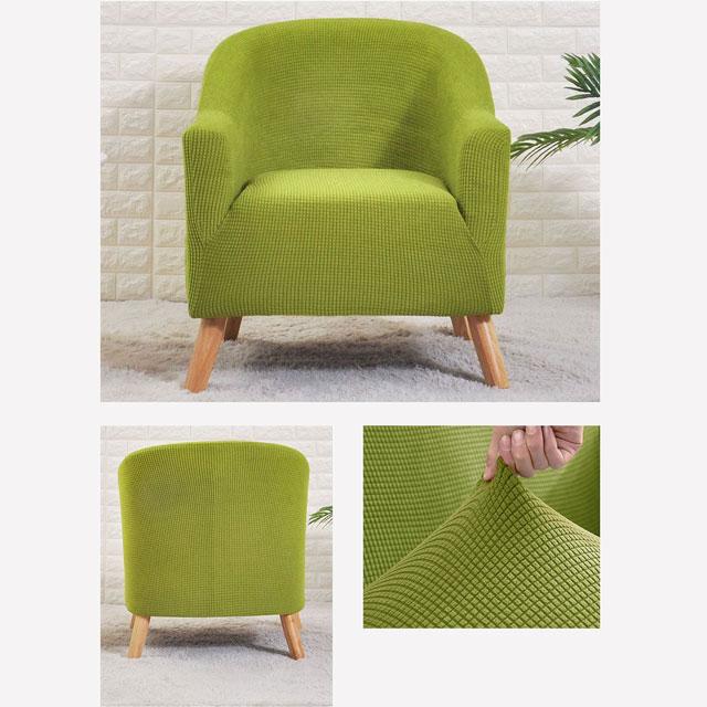 Anis Green Barrel Chair Cover | Comfy Covers