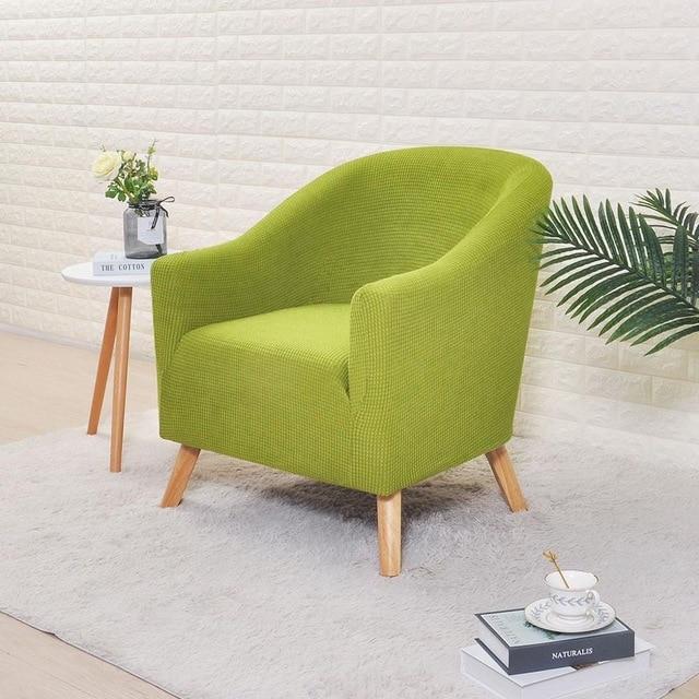 Anis Green Barrel Chair Cover | Comfy Covers