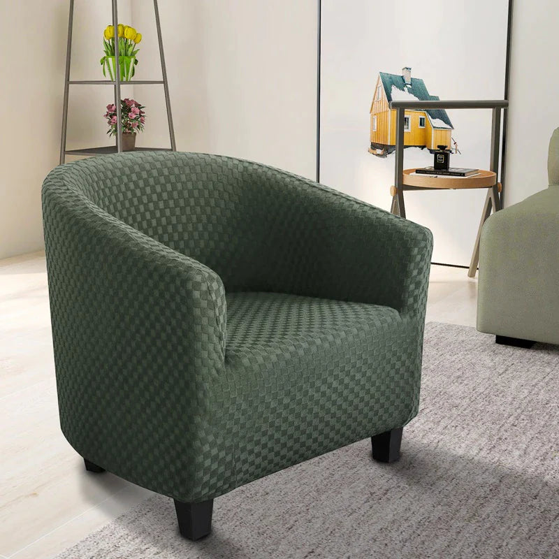 Slipcover for barrel online swivel chair