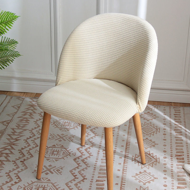 Beige Jacquard Swivel Chair Cover | Comfy Covers