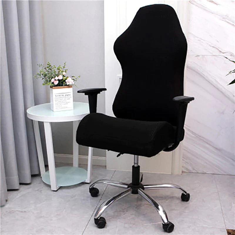 Black Jacquard Gamer Chair Cover | Comfy Covers