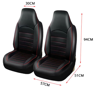 Black Leather Car Seat Covers | Comfy Covers