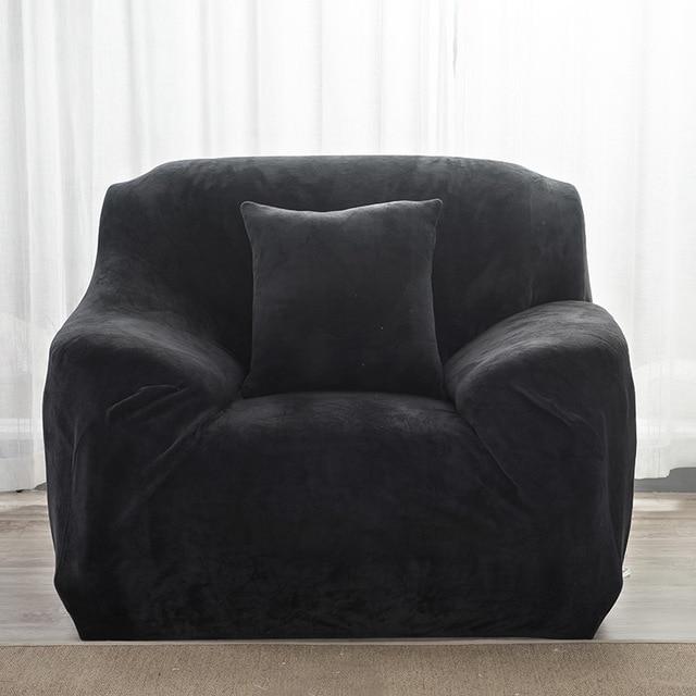 Black Velvet Armchair Covers | Comfy Covers