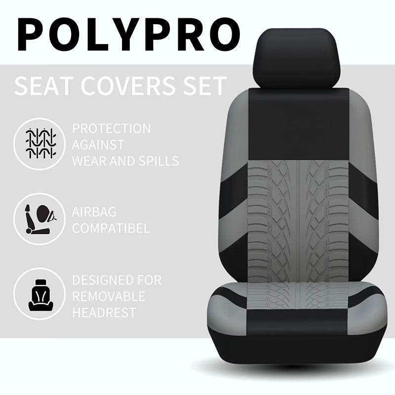 Black and Blue Car Seat Covers