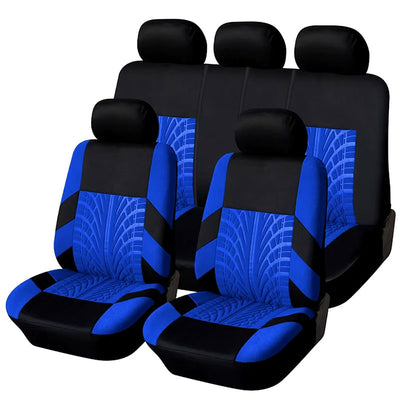 Black and Blue Car Seat Covers