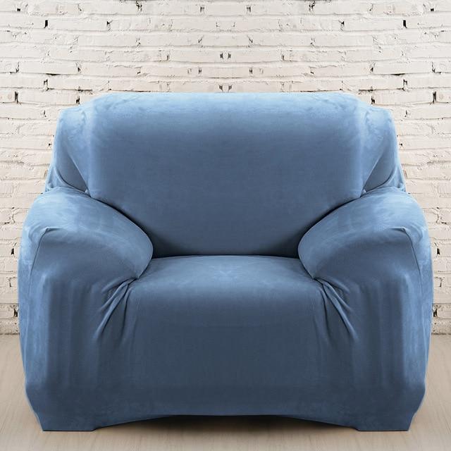 Blue Velvet Armchair Covers | Comfy Covers