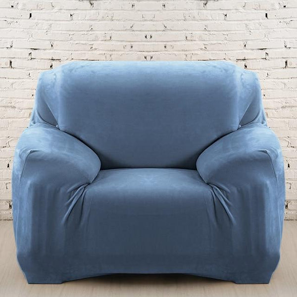 Blue Velvet Armchair Covers Comfy Covers