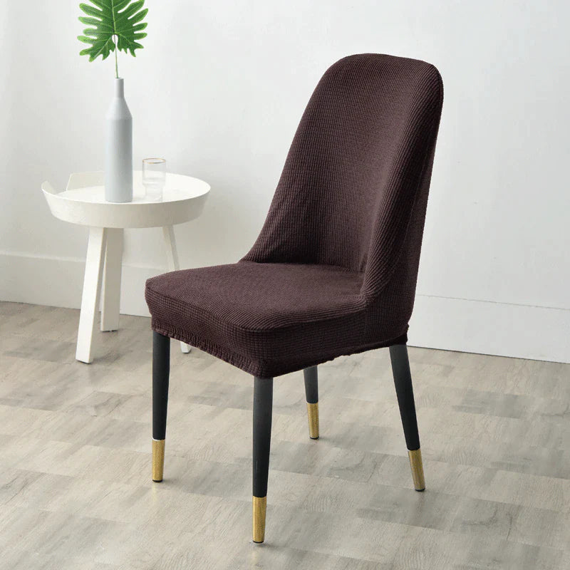 Brown Jacquard Swivel Chair Cover | Comfy Covers