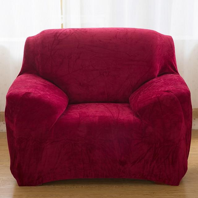 Burgundy Velvet Armchair Covers | Comfy Covers