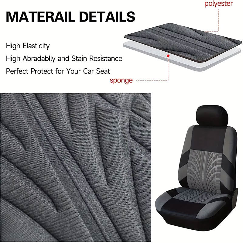 Black and Beige Car Covers For Seats | Comfy Covers