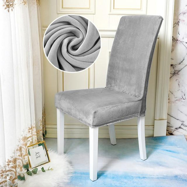 Grey Velvet Chair Cover Comfy Covers