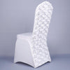 Wedding Chair Cover White Flowers | Comfy Covers