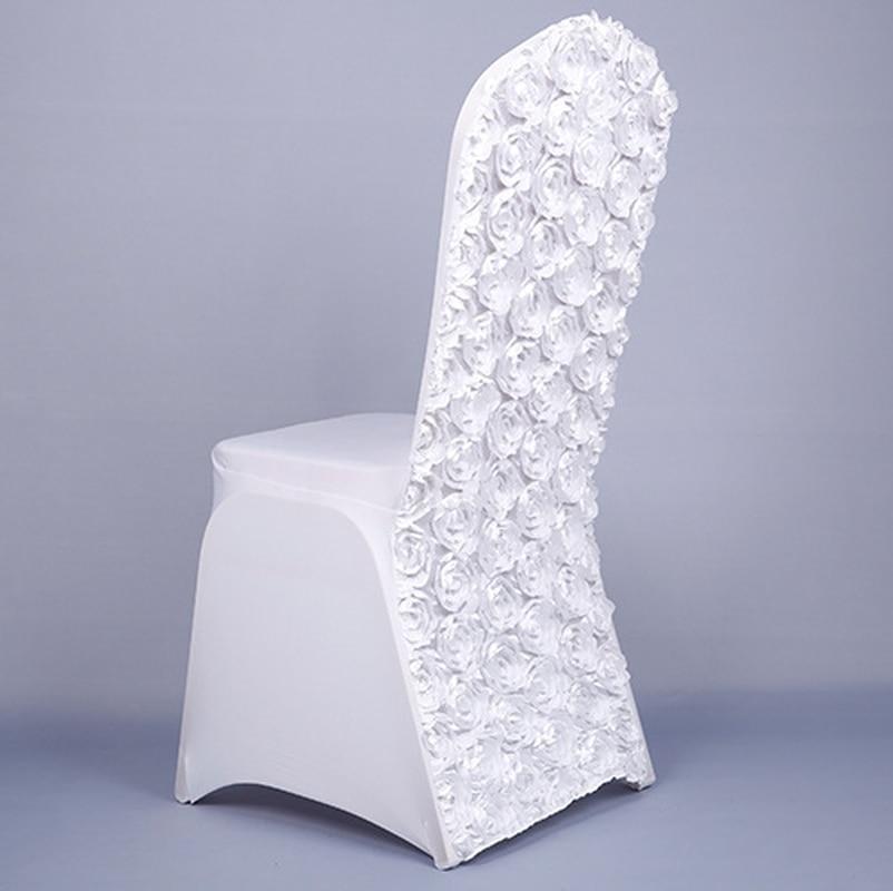  Wedding Chair Cover White Flowers | Comfy Covers