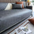 Charcoal Grey Faux Leather Couch Protector | Comfy Covers