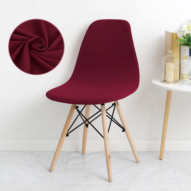 Burgundy Armless Chair Slipcover | Comfy Covers