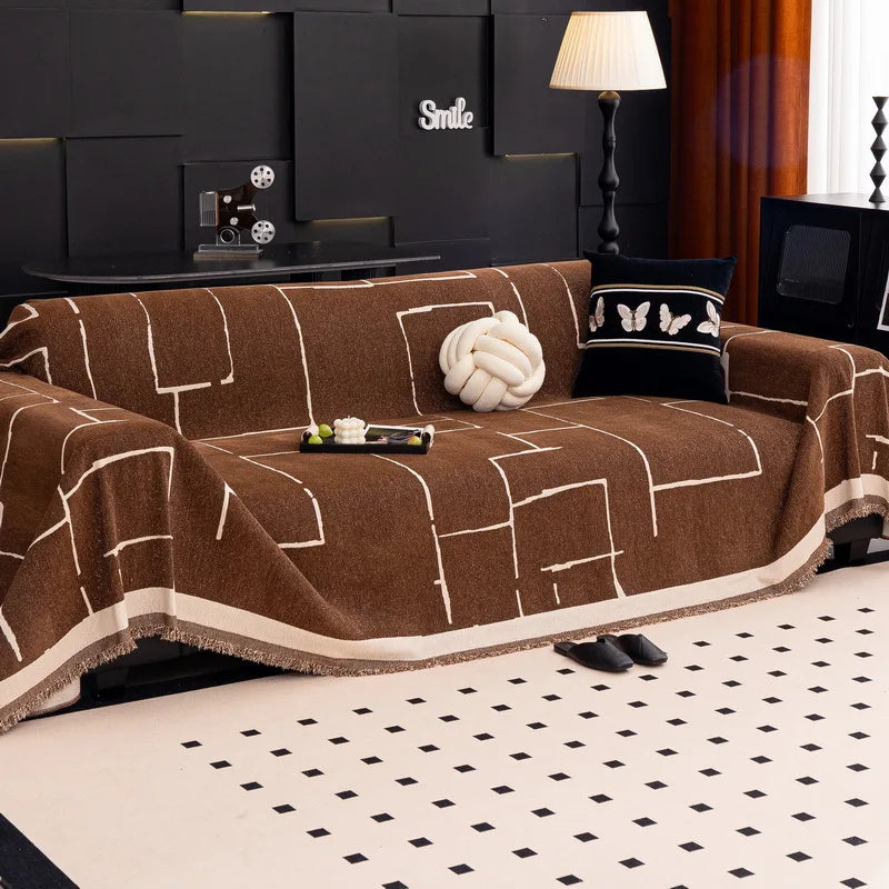 Linova Brown Throw Blanket