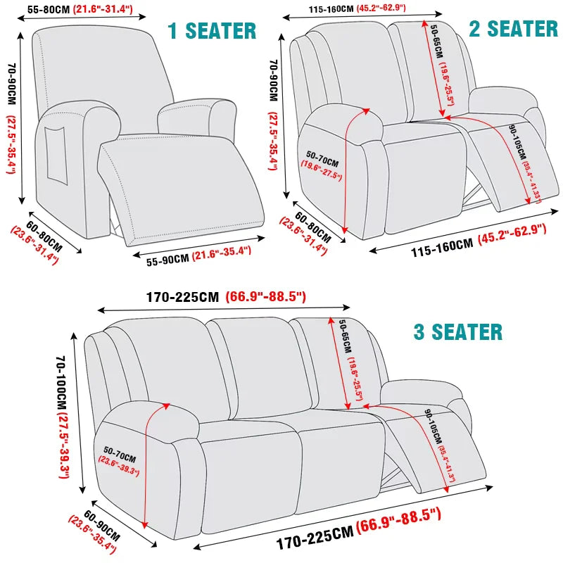 Couch Covers For Reclining Sofas | Comfy Covers