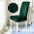 Dark Green Velvet Chair Cover | Comfy Covers
