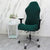 Green Jacquard Gamer Chair Cover | Comfy Covers