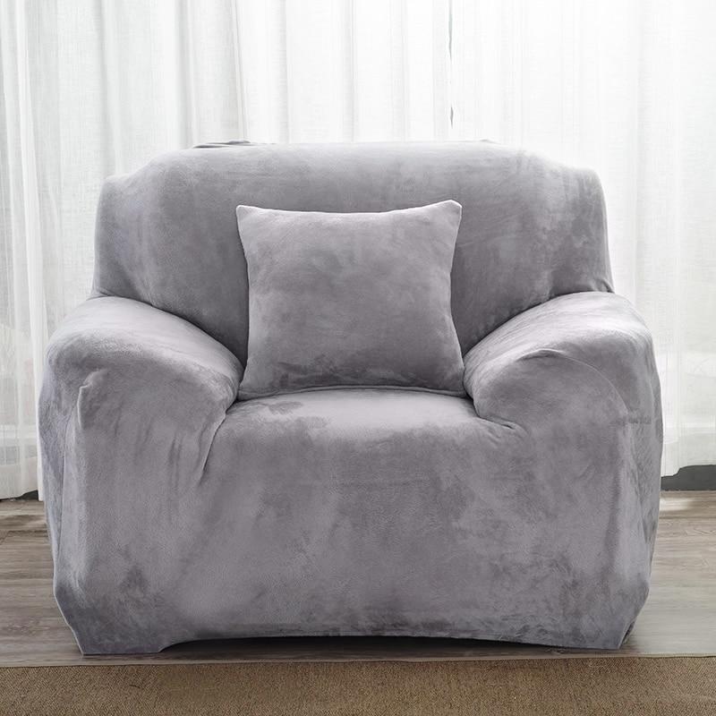 Grey Velvet Armchair Covers Comfy Covers