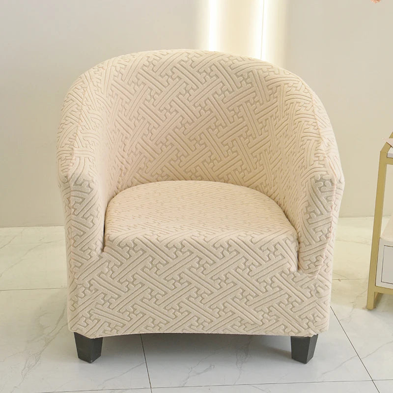 Helvon Beige Barrel Chair Cover | Comfy Covers