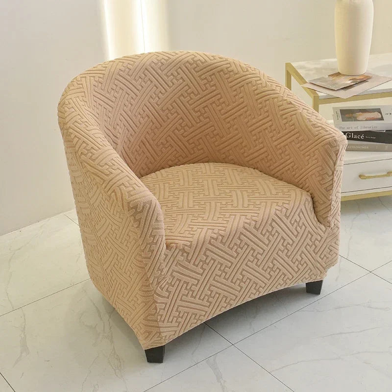 Helvon Light Brown Barrel Chair Cover | Comfy Covers