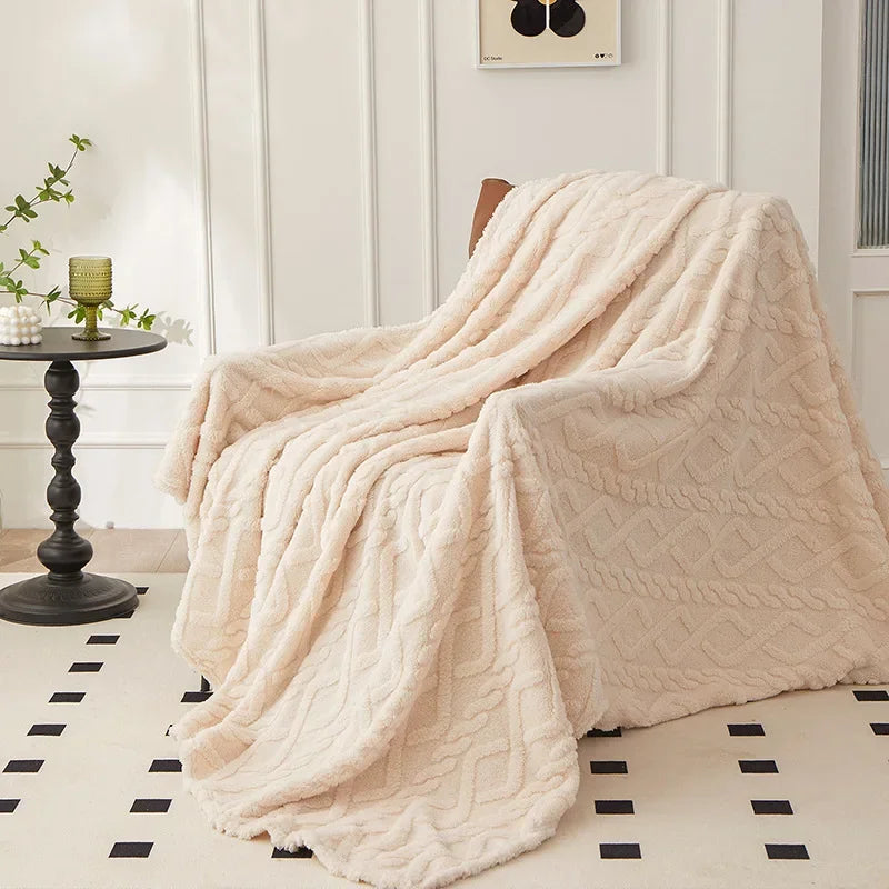 Ivory Throw Blanket | Comfy Covers