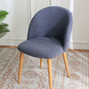 Jacquard Grey Swivel Chair Cover | Comfy Covers