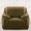 Khaki Velvet Armchair Covers | Comfy Covers