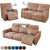 Light Brown Faux Leather Recliner Chair Cover