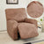Light Brown Faux Leather Recliner Chair Cover